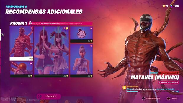 Fortnite Battle Royale - Skin Matanza Máximo en el Pase de batalla