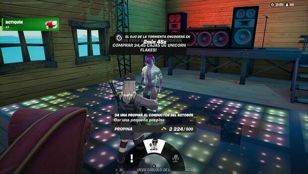 Fortnite Battle Royale - Barras de oro: inventario de personaje