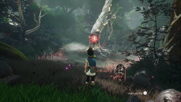 Kena: Bridge of spirits - Llega el guía espiritual: corazón muerto junto a la cascada