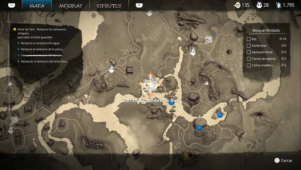 Kena: Bridge of spirits - Sombreros: ubicación del carro de sombreros en Bosque Olvidado