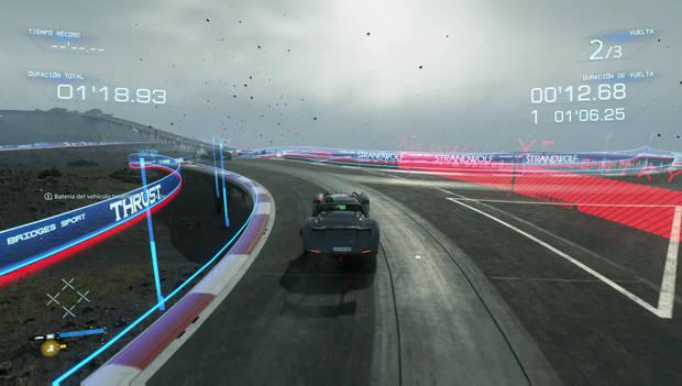 Hay tres trazados del circuito: estándar, inverso y más largo. Cada uno se puede recorrer con camión, moto y el nuevo vehículo, el descapotable.