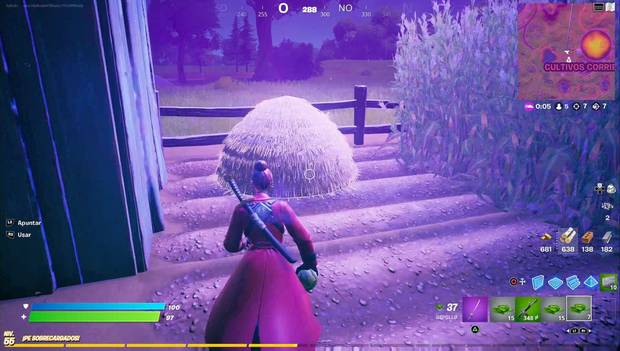 Fortnite - Misiones de Fábula Sombría: pajar en Cultivos Corrientes