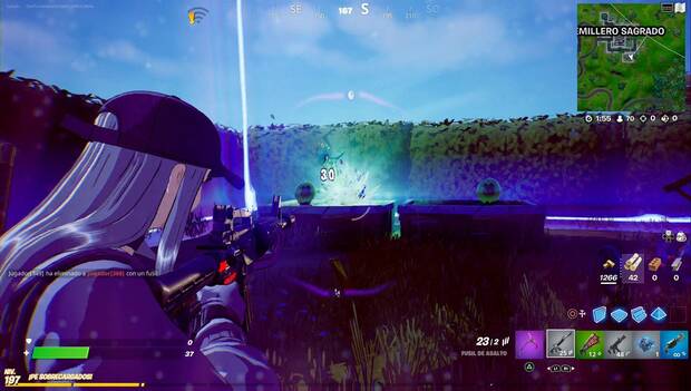 Fortnite Battle Royale - Destruye huevos alienígenas: huevos alienígenas en Semillero Sagrado