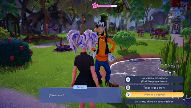 Disney Dreamlight Valley -¿Qué rol es mejor para los amigos?: opción de quedar