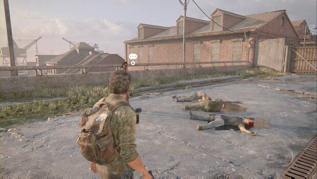 The Last of Us Parte 2 - Conversaciones opcionales: cuerpos en el puente, después de conocer a Marlene, donde se activa la cuarta conversación opcional del Capítulo 1, exclusiva de la versión de PS5