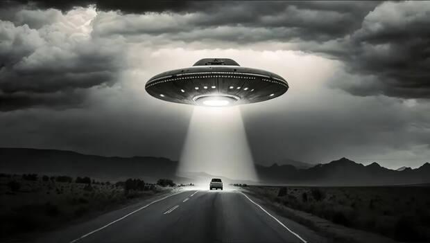 Representacin artstica de una abduccin aliengena