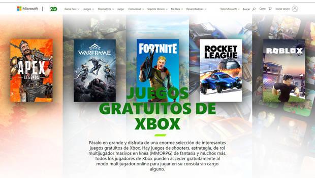 Juegos gratis de Xbox One y Series X|S PS en Microsoft Store.