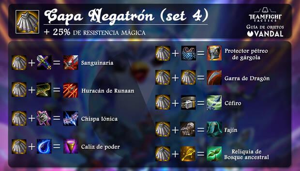 Capa negatrón en TFT y todas sus fusiones con objetos