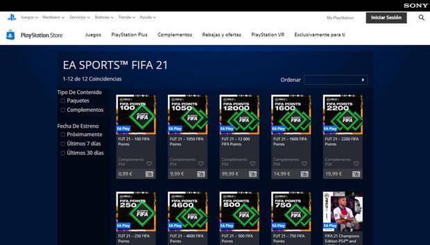 Сколько стоят fifa points в fifa 21