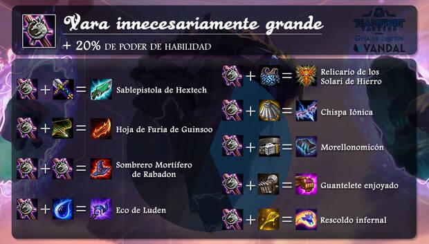 TODOS Los Objetos De Teamfight Tactics TFT Combinaciones Fusiones Y Ventajas