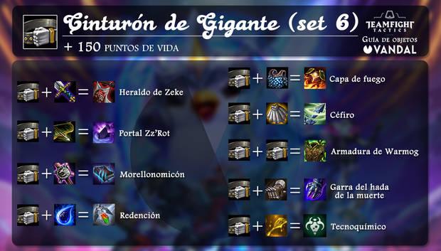 Cinturón de gigante en TFT y todas sus combinaciones