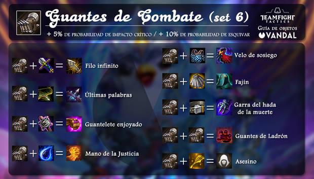 Guantes de Combate en TFT y todas sus fusiones con objetos