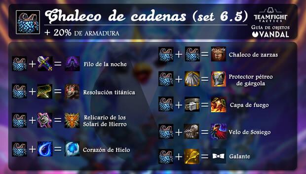 Chaleco de cadenas en TFT y todas sus combinaciones de objetos