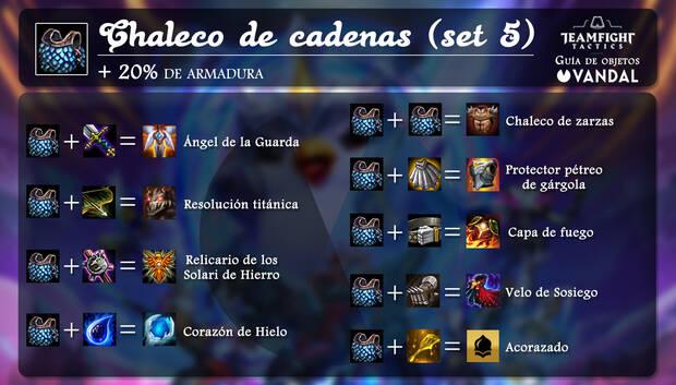 Chaleco de cadenas en TFT y todas sus combinaciones de objetos