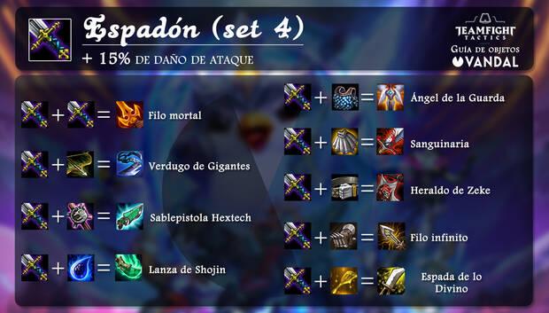 Espadón en TFT y todas sus combinaciones de objetos