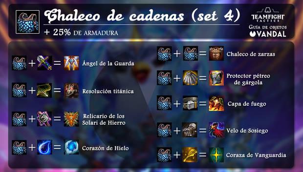 Chaleco de cadenas en TFT y todas sus combinaciones de objetos