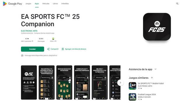 EA Sports FC 25 - Conseguir monedas UT con la App FIFA Companion