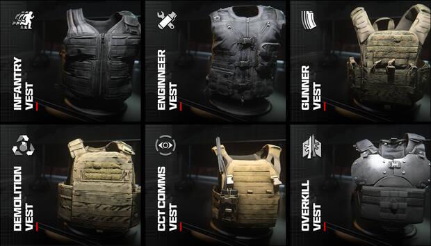 Call of Duty Modern Warfare 3 (2023) - Todas las ventajas - Todos los chalecos