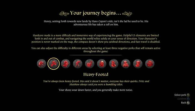Desventajas para Henry en el modo Hardcore de Kingdom Come Deliverance 2