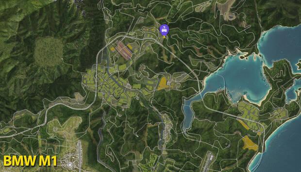 Forza Horizon 6 - Ubicaci�n en el mapa del coche del tesoro BMW M1