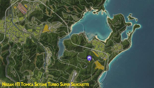 Forza Horizon 6 - Ubicaci�n en el mapa del granero con el coche abandonado Nissan 1983 11 Tomica Skyline Turbo Super Silhouette