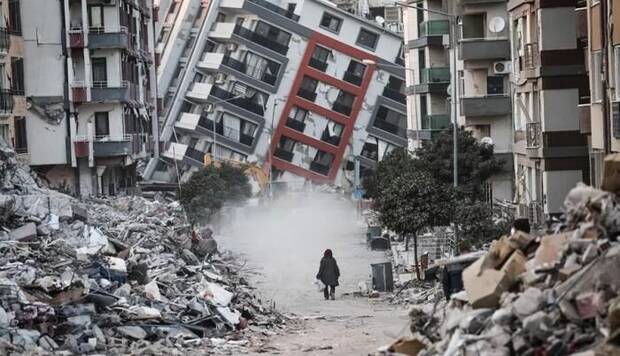 Fotografía tomada durante el último gran terremoto de Turquía