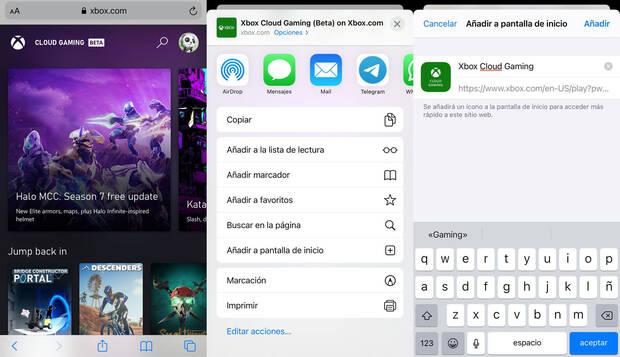 Cmo instalar Xbox Cloud Gaming en iOS.