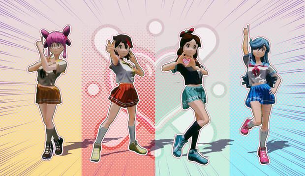 La protagonistas de 'Ronin-Hood Sisters' con magical girls.