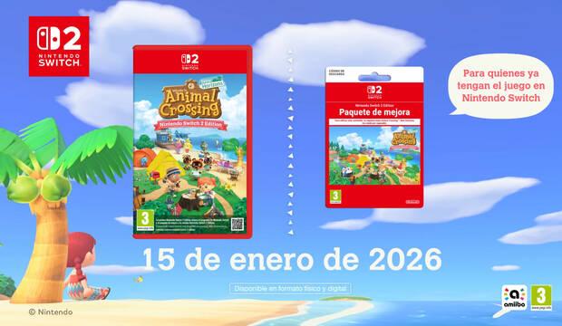 Animal Crossing: New Horizons - Precios de la versión de Switch 2 de Animal Crossing: New Horizons
