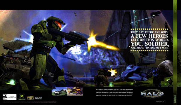 Publicidad de Halo: Combat Evolved en revistas