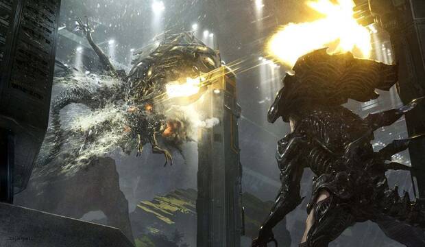 Reina Alien vs Ripley con traje xenomorfo