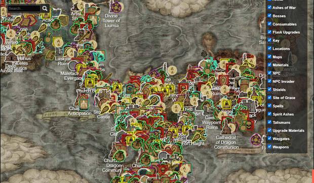Elden Ring - Mapa Fextralife