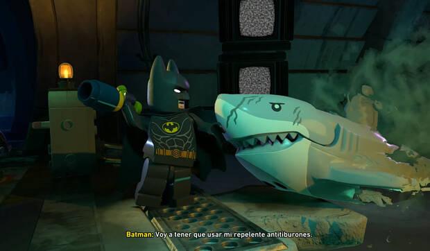 LEGO Batman: El Legado del Caballero Oscuro - Easter egg del repelente antitiburones de Batman