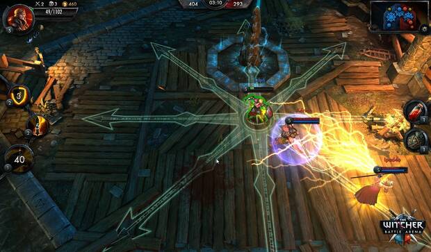 Gr�ficamente, �The Witcher: Battle Arena� es m�s que notable. Si tenemos un smartphone o tablet potente, podremos disfrutar de un festival de efectos t�cnicos impactante.