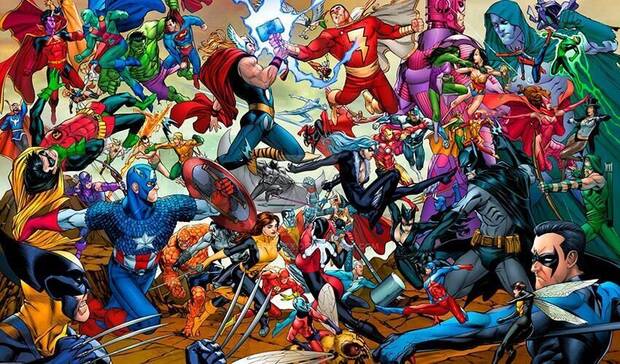 Superhéroes Marvel y DC