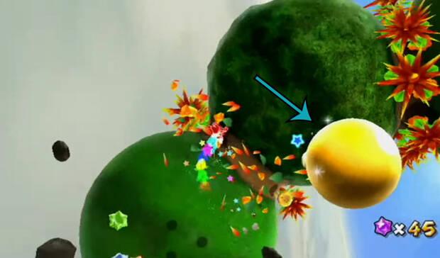 Tesoro de Chomp Cadenas Dorado al 100% en Super Mario Galaxy 02