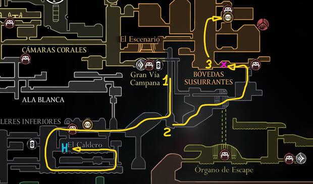 Hollow Knight Silksong - Mejor ruta para completar el Acto 2: El Caldero y Melodía de las Bóvedas