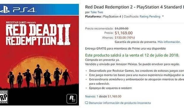 Amazon fecha Red Dead Redemption 2 para el 12 de julio Imagen 2