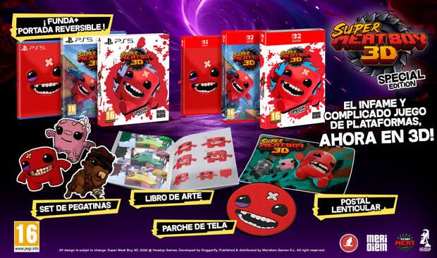Edición coleccionista de Super Meat Boy 3D