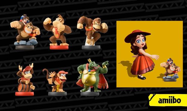 Donkey Kong Bananza - Recompensas exclusivas por figuras amiibo de la franquicia Donkey Kong