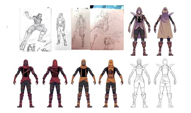 Diseño de los enemigos de 'End of Life'.