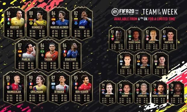 FIFA 20 FUT Team of the Week Semana 6