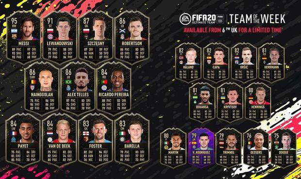 FIFA 20 FUT Presentado el TOTW 9