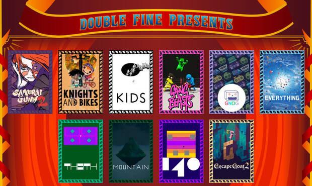 Algunos de los juegos editados por Double Fine; 'Samurai Gunn 2' no saldr� bajo el sello por la adquisici�n de Xbox Game Studios.