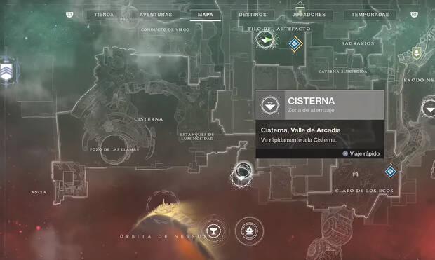 Destiny 2 conseguir Divinidad - Localización de los núcleos vex