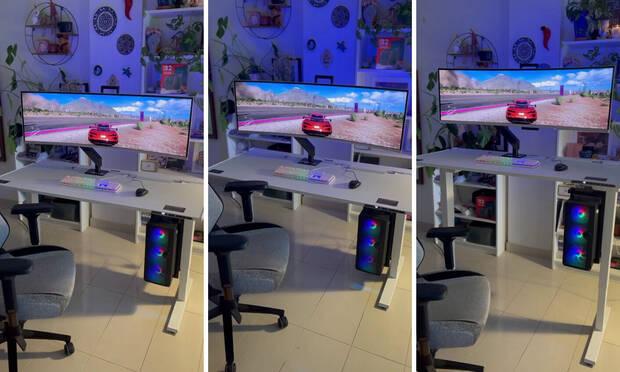 Mesa elevable Secretlab Magnus Pro.