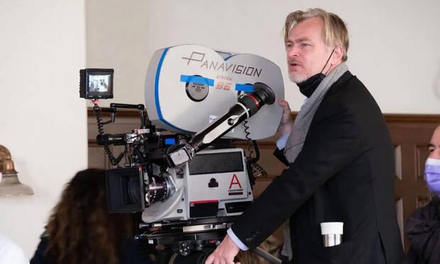 Christopher Nolan filmando Oppenheimer con cmaras IMAX