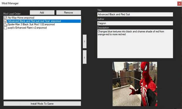 Spider-Man Remastered - Instalar mods