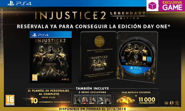 GAME vender en exclusiva la Day One Legendary Edition de Injustice 2 Imagen 2