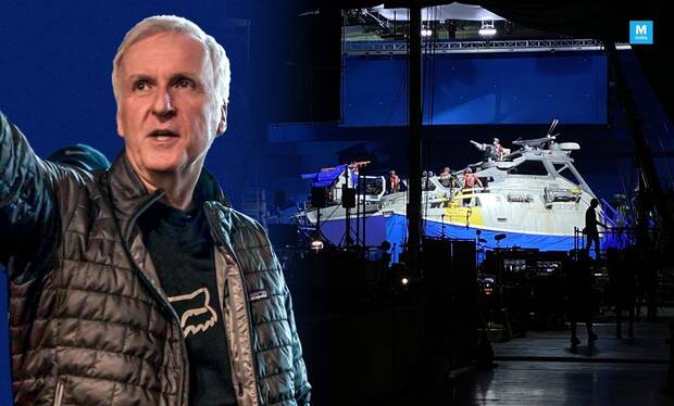 James Cameron filmando